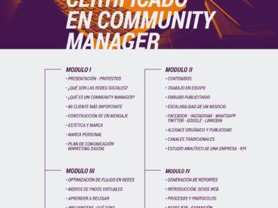 Programa Curso Certificado en Community Manager
